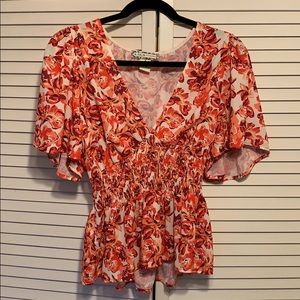 Floral Flying Tomato Top